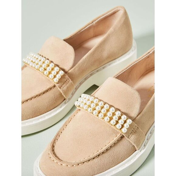 Cecelia New York Rita Platform Loafers in Biege NWOB Size 6 - Picture 3 of 11